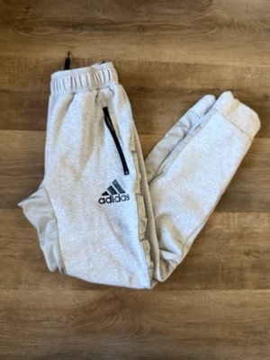 Adidas Essentials Pants Mens M Gray Tapered Athletic Terry Jogger