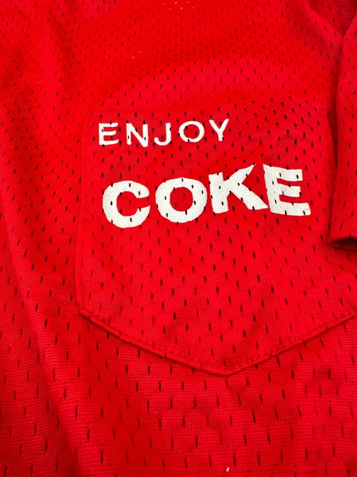 Vintage Coke T Shirt Enjoy Coca Cola Mesh XL - Image 3 of 4