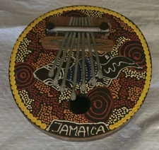 Handmade Jamaican Coconut Thumb Piano Kalimba Art