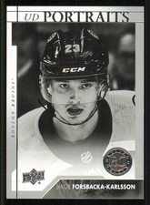 2017-18 Upper Deck UD Portraits #P109 Jakob Forsbacka-Karlsson