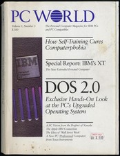 APRIL 1983 PC WORLD MAGAZINE, VOLUME 1 NUMBER 3, DOS 2.0, IBM XT SPECIAL REPORT