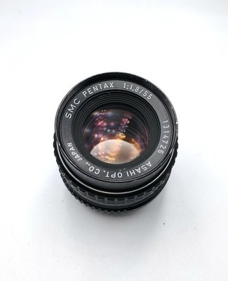 SMC Pentax 55mm f/1.8 Lens Pentax K MF Prime Asahi Japan Vintage
