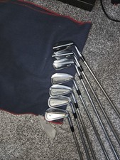 Mizuno MP-18 Iron Set - KBS C-Taper X-flex Shafts - 1/2" Long - Midsize Grips
