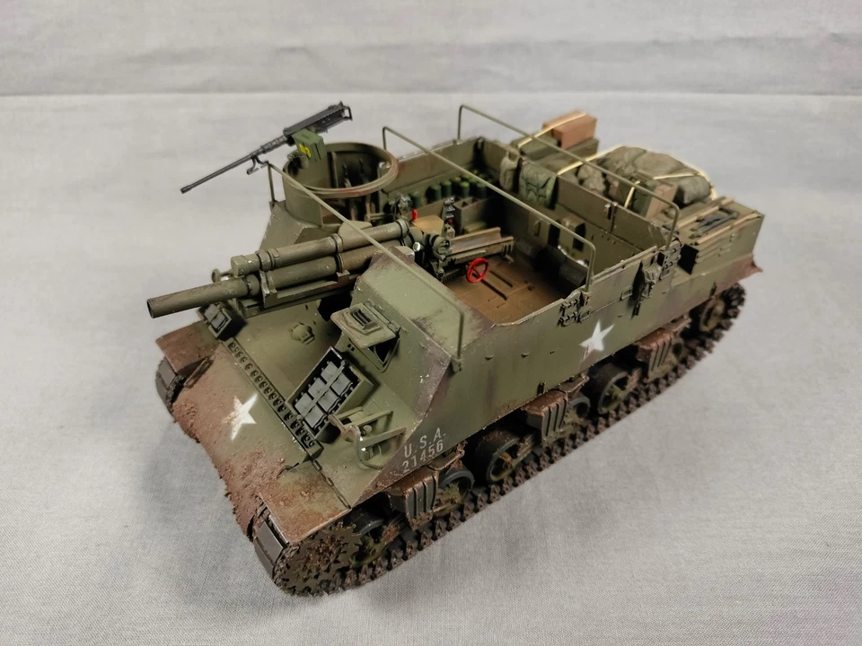 Pro-Built 1/35 US Army WW2 M7 Preist 105 mm SPG / cargado.**ENVÍO GRATUITO*** Foto 2 de 4