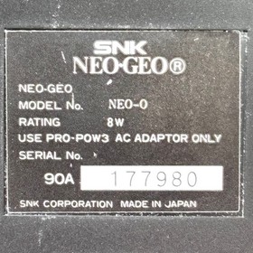 SNK Neo Geo AES (Advanced Entertainment System) with controller from japan