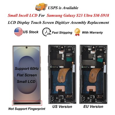 Small Incell For Samsung Galaxy S23 Ultra S918 LCD Display Touchscreen Digitizer