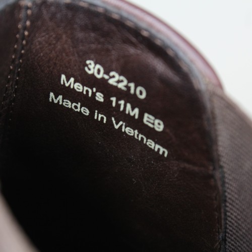 Botas Chelsea Trask Jabalí Cuero Marrón Suelas Vibram Para Hombre Talla 11M Informales/Vestido - Imagen 6 de 7