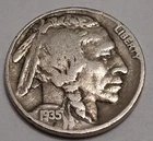 Nice Original 1935 P BUFFALO NICKEL 5¢ Shipping 95¢!   🇺🇸     BN740