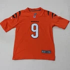 Nike NFL Cincinnati Bengals Joe Burrow #9  On Field Orange Jersey - Size Medium