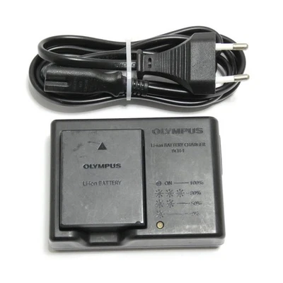 OLYMPUS CHARGEUR BCH-1 AVEC BATTERIE BLH-1 OFFICIEL APPAREIL PHOTO M1 MARK II - Photo 1/4