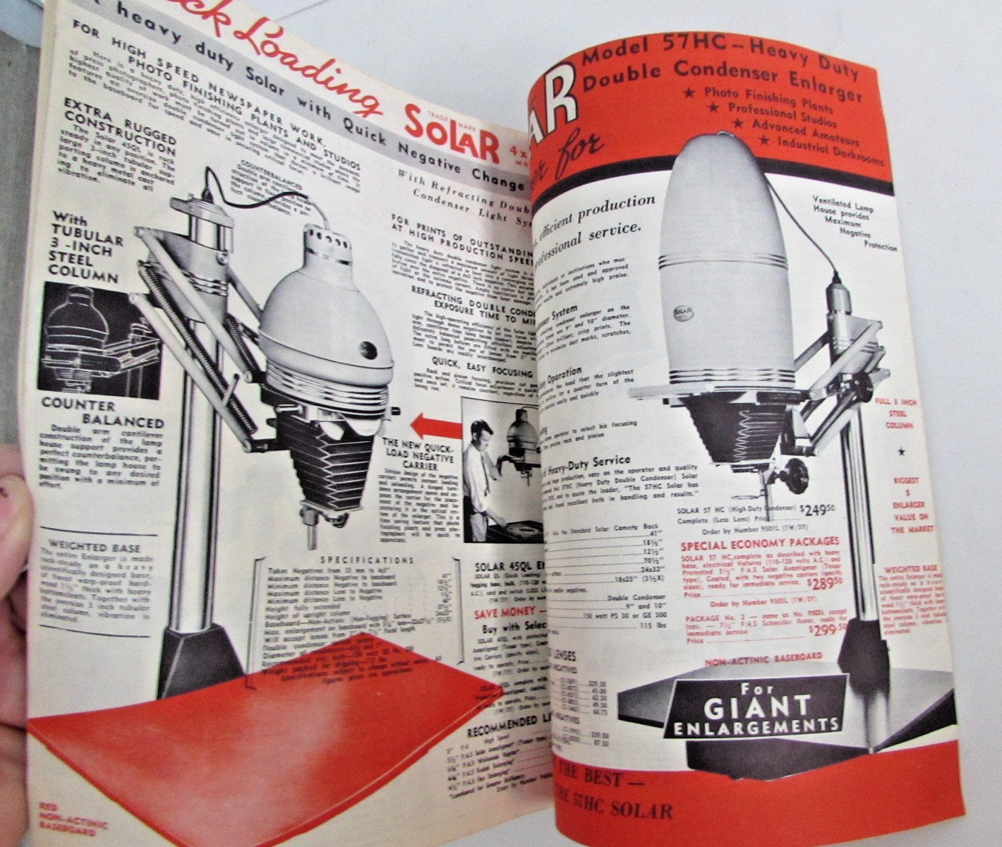 1955 Burke & James Photo Equipment Catalog Accessories & Sears Camera Catalog
