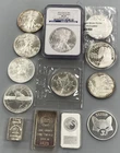 15 Troy Ounces .999 Silver Coins Bars Rounds nice mix L24798