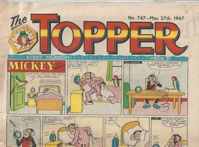 THE TOPPER COMIC + COA No 747  - 27 May 1966 VINTAGE & ORIGINAL PERFECT GIFT