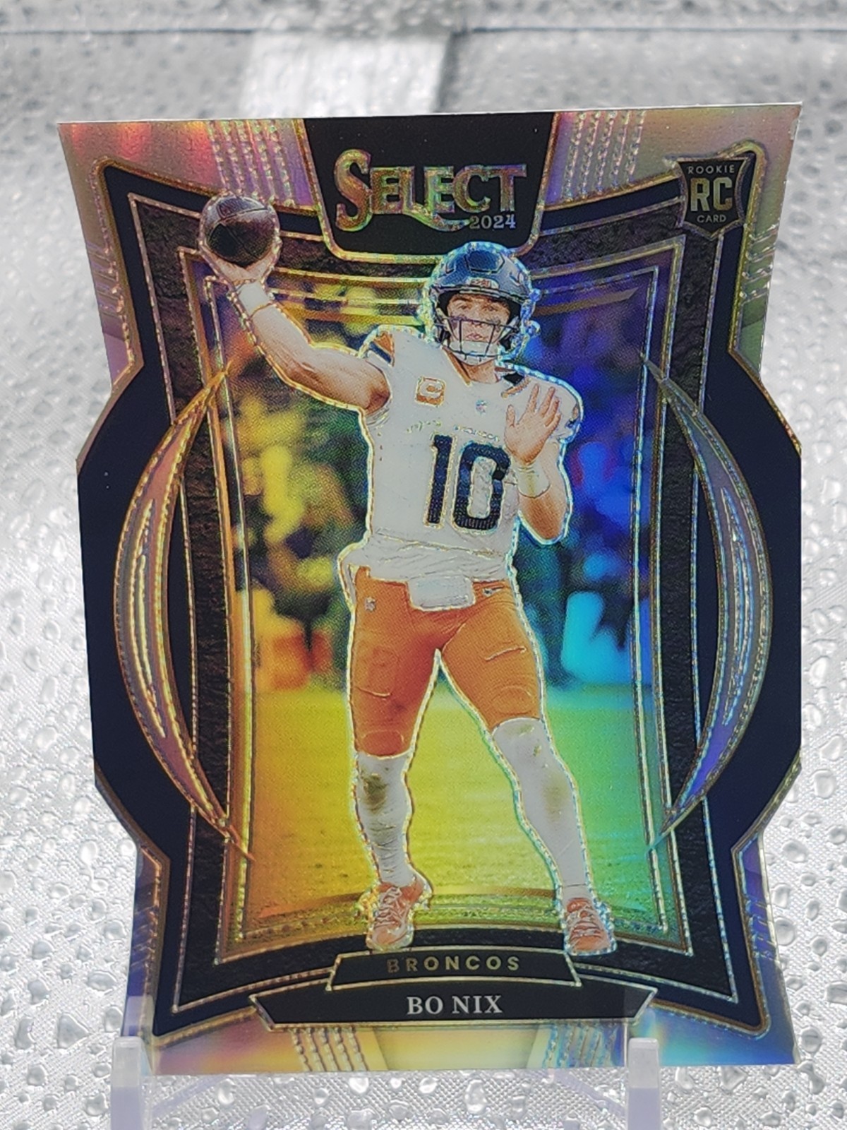 2024 Panini Select - Concourse - Bo Nix #30 Silver Prizm (RC)