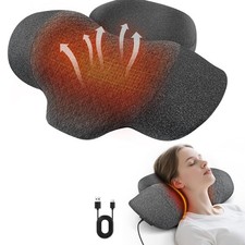3in1 Electric Neck Massager Pillow, Therapy Pillow Traction Massager with Heat..
