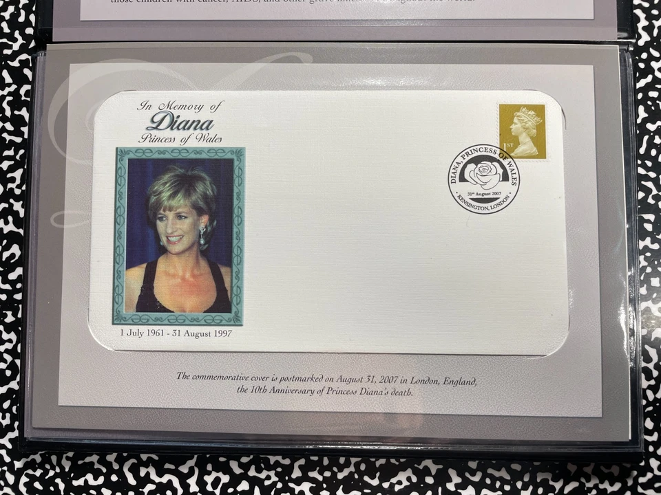 2007 Gibraltar Princess Diana £5 Pounds F.D.C. Mint Set Lot#B2818 With Case - Image 3 of 4