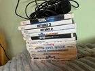 Nintendo Wii Game Lot w/ Microphone Just Dance Wii Party Karaoke Bundle