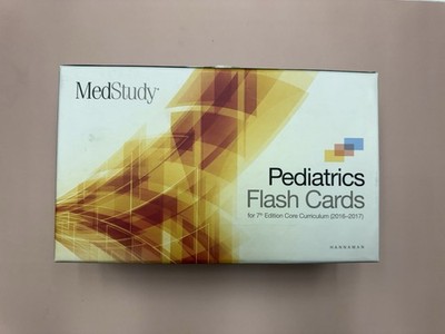 MedStudy Pediatrics Flash Cards 7th Edition 2016-2017 Core Curriculum Used