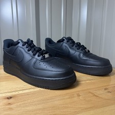 Nike Air Force 1 Low 07 Triple Black Mens Size 10.5 CW2288-001