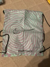 Nike Phantom GX Soccer Cleat Bag Blue Pink  Drawstring Gym Sackpack New
