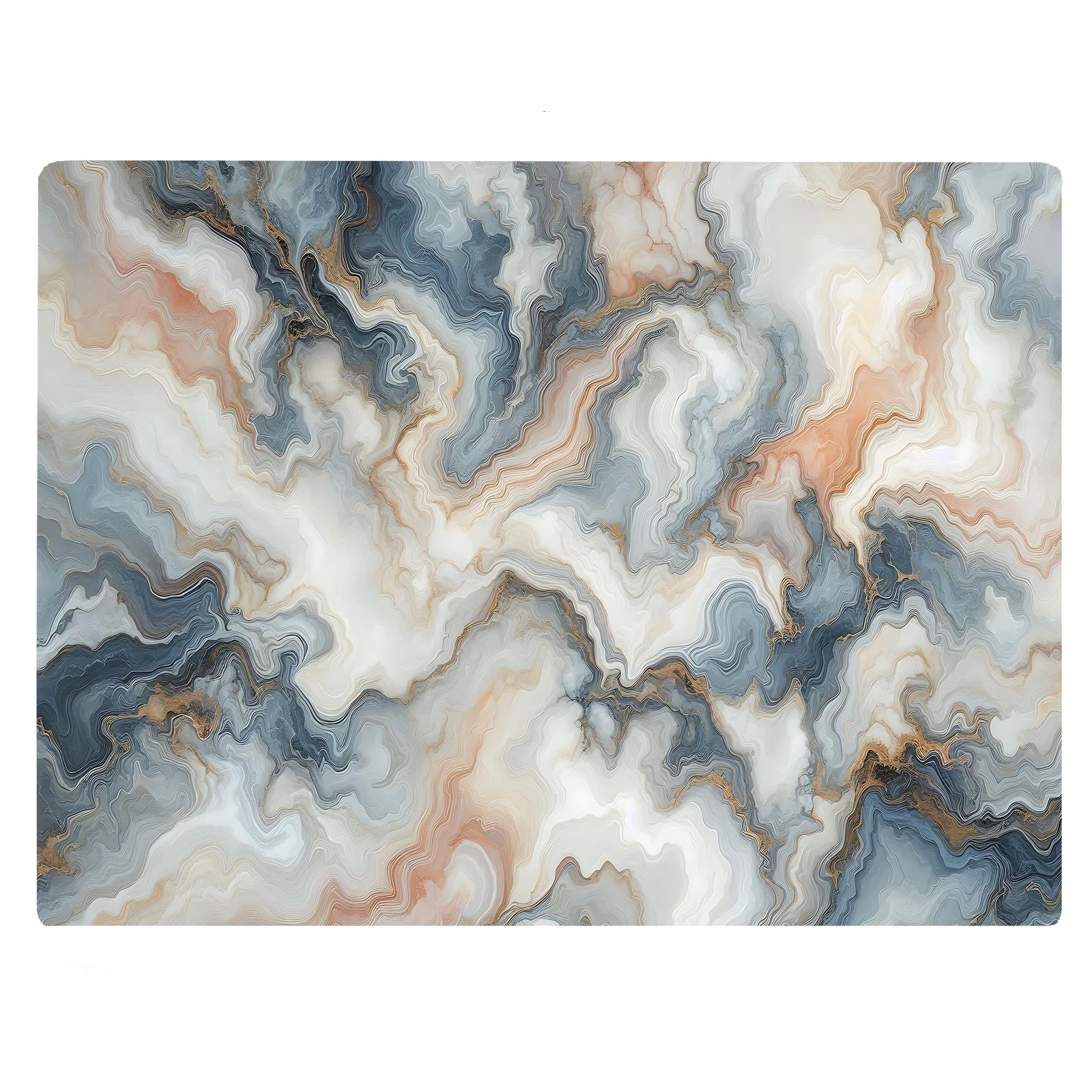 Multicolored White Agate Marble Kitchen Glass Cutting Board Ocean Decorative ...