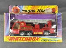 Vintage Matchbox K-9 Super Kings Fire Tender Engine Toy Car MIB