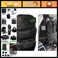 7-Pack Tactical Seat Back Organizer for Car Truck - 6 Detachable Pouches, Heav