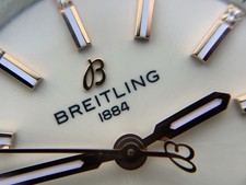 Breitling Chronomat 36 Automatic White Diamond Dial Watch A10380 21