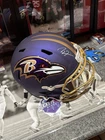 Ravens Ray Lewis Authentic Signed Flash Full Size Speed Rep Helmet JSA Witnessed