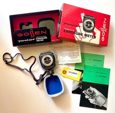 Gossen Pilot Precision Exposure Meter w/Case, Strap, Box,  Manual; West Germany