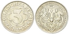 Weimarer Republik - 3 Reichsmark 1927 A - J.327