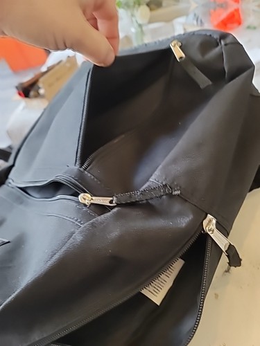 Mochila Original Eastsport Rail Tech Negra Bolsillos con Cremallera Bolsa Calidad Limpia - Imagen 13 de 15