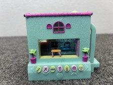 Mattel PIXEL CHIX 2005 Blue House Rooftop Pool Works NO BATTERY COVER