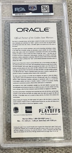Kevin Durant MVP Signed 2017 NBA Finals Ticket GEM Mint 10 Autograph PSA/DNA - Picture 4 of 6