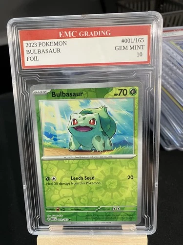 BULBASAUR 2023 FOIL #001/165  Pokemon Card GRADED 10 TCG CCG