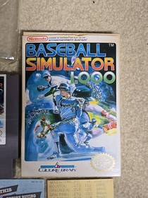 #838 Baseball Simulator 1000 (Nintendo NES) CIB Complete In Box TESTED & WORKING