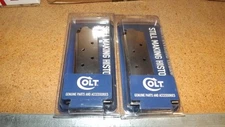 2 - NEW - Colt 1911 - .45acp - 8rd Factory NEW Magazines - Stainless Steel