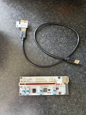 PCE164P-N08 VER010-X PCI-E X1 X16 Riser 6 Pin für Grafikkarte/Grafikkarte