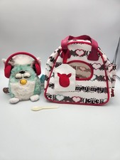 Vintage 1999 Furby Babies Mint Green Interactive Electronic w/phones Works Q5