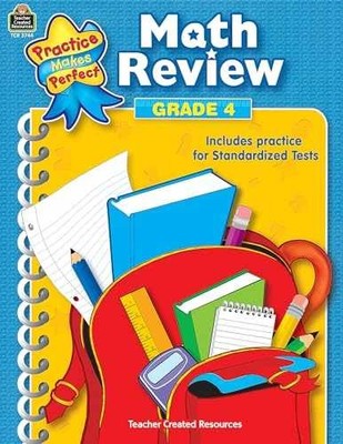 Math Review Grade 4: - Paperback, by Teacher Created Resources - Acceptable n