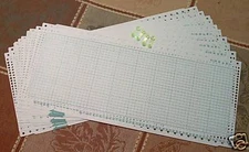 10 Blank Punchaard(24 Stitch) Machine knitting Brother/SilverReed/ Studio/Singer