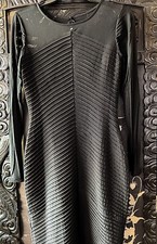 Calvin Klein Elegant Black Dress - Body Con w/mesh  size 4 nwot