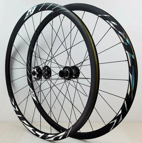 700C Rennrad Aluminium Laufradsatz Steckachse Scheibenbrems Nabe HG XDR MS 24H - Bild 11 von 29