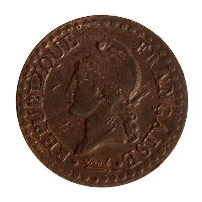 1 Centime Dupré Ier République Cuivre An 7 Paris (A) P15600 - Photo 1/2