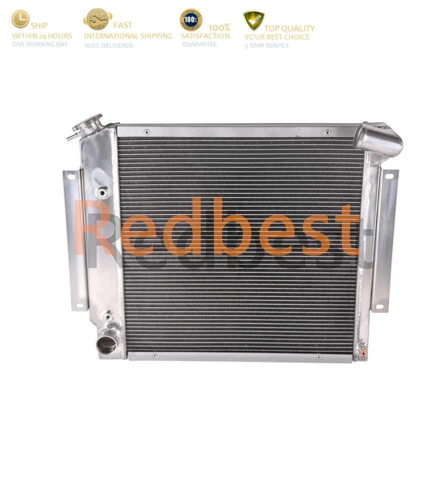 3Row 全铝散热器 适用于 1971 - 80 国际收割机 Scout II 5.6L V8 — 第 4/4 张图片