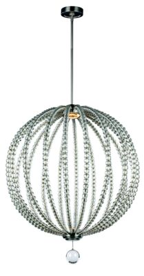 Nickel Glamour Kristall Hängelampe Pendelleuchte 1000lm