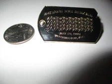 2004 WORLD WAR ll MEMORIAL Washington DC Logo 2 Inch Wide Pin