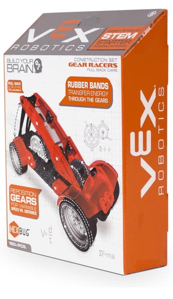 Hover to zoom SOLD VEX Robotics Gear Racer Pull Back Car by HEXBUG Stem Starter - Image 4 of 4