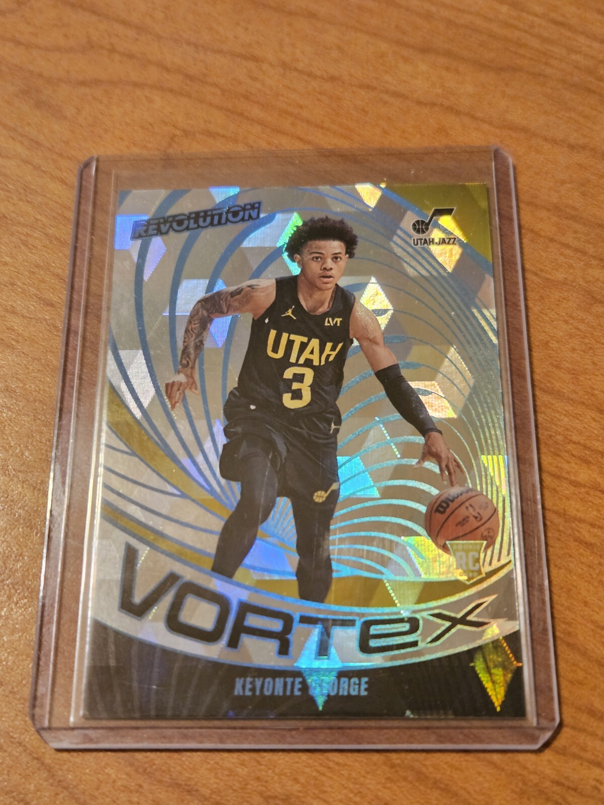 2023 Panini Revolution Basketball #20 Keyonte George Vortex Cubic Rookie 30/50