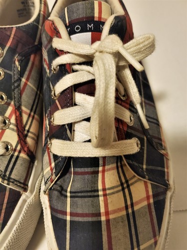 Tommy Hilfiger Men's Plaid Checked Athletic Casual Walking Shoes Size 10 - Picture 2 of 13